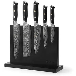 Wakoli Elite Cuisine Messerblock 6-tlg. Schwarz/Silberfarben