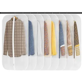 8er Set Kleidersack 60*100cm Transparent mit Reißverschluss