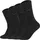 Sneakersocken 4er Pack Schwarz 39-42