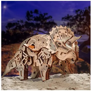 Eco Wood Art Triceratops 3D-Puzzle 283 Stück(e) Dinosaurier