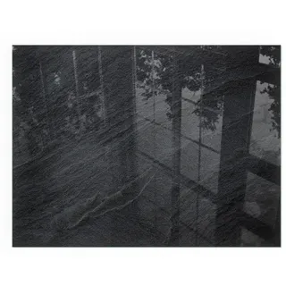 Tulup Kaminbodenplatte Glas 80 x 60 x 0,4 cm Schwarz