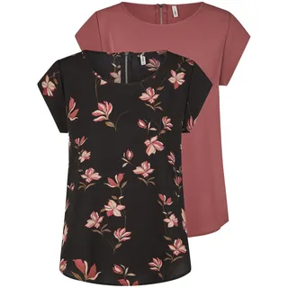 Only Tshirt Einfarbig Braun 40