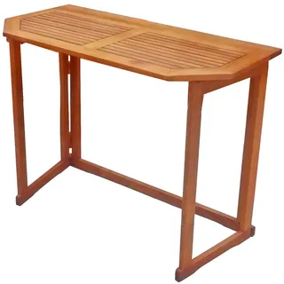 deluke ORLAND Gartentisch 100 x 50 x 75 cm Braun