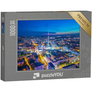 puzzleYOU Puzzle Berlin bei Nacht, 1000 Puzzleteile, puzzleYOU-Kollektionen Berlin, Deutsche Städte