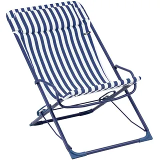 Lafuma Transaswing Schaukel Liegestuhl/Strandstuhl Gestreift Klappbar 60x91 cm