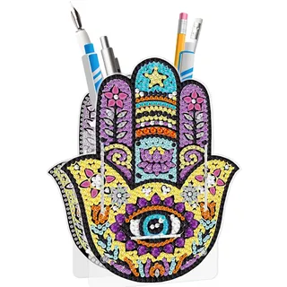 CXINLky 5D Diamond Painting Set, DIY Diamant Malerei Stifthalter, Diamond Painting Stifthalter Geschenke für Bürobedarf Schmuckschatulle-13-Mandala