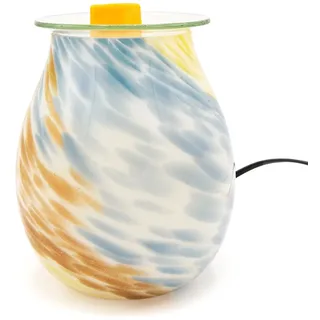 Fragrance and Style GmbH Candle Brothers Duftlampe elektrisch, modern, vielseitig, HxBxT: 20,5x16x16 cm, Keramik, für Wachs & Öl, Porzellan