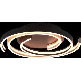 Trio 641910208 LED-Deckenleuchte Caya 1x58W | 6800lm | 2300K+3000K+4000K - DIP-Schalter, 3-Phasen-Dimmung, Messing