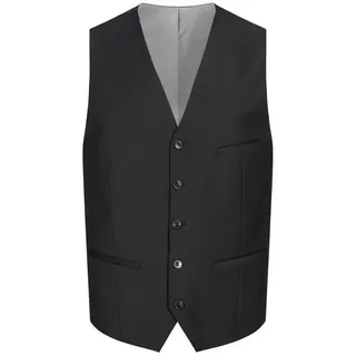 HECHTER PARIS Anzugweste HECHTER PARIS Corporate Weste Herren Tailored Modern Fit Schwarz 50 schwarz 50