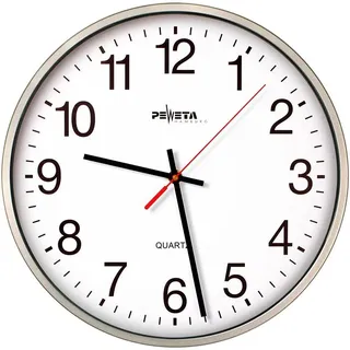 Peweta Wanduhr 25,0 cm 44.130.213 silber