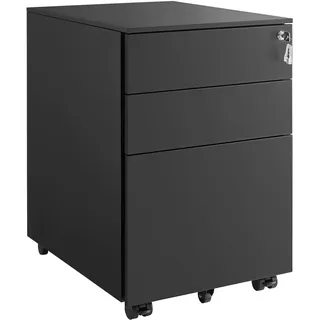Songmics Rollcontainer 39 x 52 x 60 cm schwarz