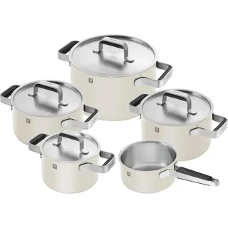 Zwilling Pure Topf-Set 5-tlg. 3 x Kochtopf (16 cm + 20 cm + 24 cm) + Bratentopf (20 cm) + Stieltopf (16 cm)