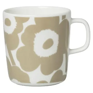 Marimekko Tasse Becher Oiva Unikko Weiß-Beige (Groß)