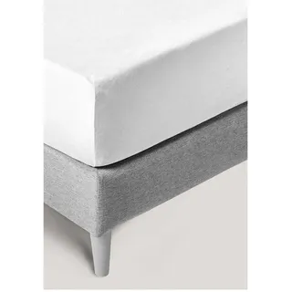 Kneer Exclusive-Stretch 93 Spannbetttuch - 90/100-190/220cm	weiss