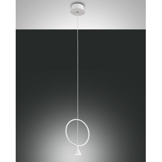 LED Hängelampe weiß Fabas Luce Sirio 720lm 1-flg. rund