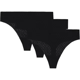 Under Armour Pure Stretch Mesh Tanga 3 St. Schwarz L