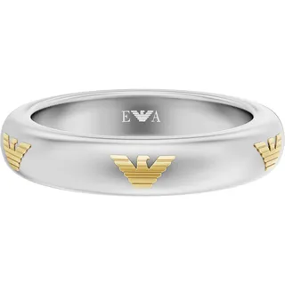 Emporio Armani Herrenring Bicolor Edelstahl Weiß Gr. 63