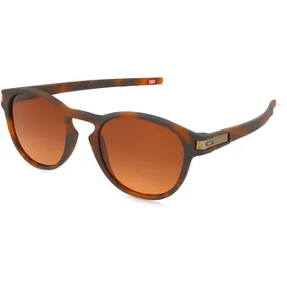 Oakley OO9265 LATCH Herren-Sonnenbrille Vollrand Oval Kunststoff-Gestell, braun