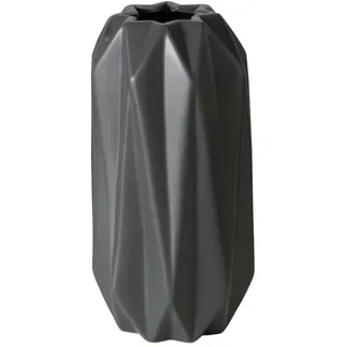 Boltze Geometrische Keramikvase Gravo, 20,5 cm,