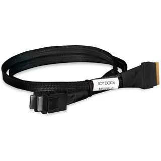 ICY Dock SlimSAS 8i to 2 x OCuLink 4i Cable, PCIe 4.0