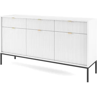 Feldmann-Wohnen Sideboard 154 x 83 x 39 cm Weiß