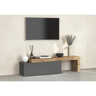 OTTO home Chronos TV-Board 240 cm grau Holzwerkstoff
