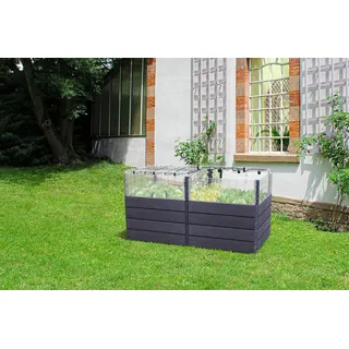 GARANTIA Ergo Quadro TurboPlus 160 x 80 x 80 cm Anthrazit-Braun