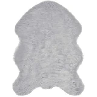 vidaXL Tafalla Fellteppich 80 x 120 cm Grau