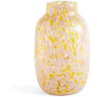 HAY - Splash Vase L, Ø 17,5 x H 27 cm, light pink and yellow