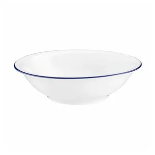 Seltmann Weiden Dessertschale Compact Blaurand Ø 13.2 cm, Porzellan weiß