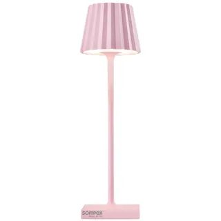SOMPEX Dekoleuchte Aluminium 21,0 cm Akku dimmbar pink