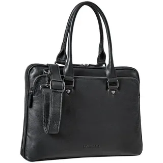 STILORD Laptoptasche "Joanna" Laptoptasche Damen Elegant Leder schwarz