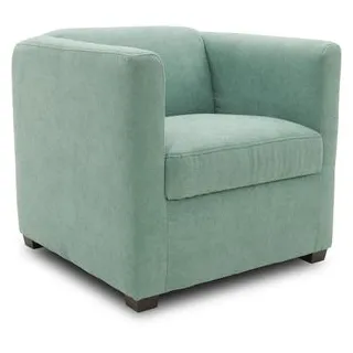 DOMO-Collection Loungesessel Bob FK, mint, mit Vierfußgestell aus Holz und Stoffbezug