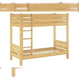 Erst-Holz Etagenbett f. Erwachsene 90x200, Nische 80 teilbar, mit 2 Rollroste 60.16-09T80