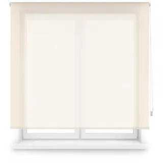 Blindecor Screen Premium nach Maß | Farbe Beige | Rollo 60 x 240 cm Breite x Höhe 57 x 235 cm | Stoffrollo mit 38 mm Rohr, robuster und eleganter