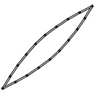 Ally Inner Chine Rod, Innerer Boden-Längsspant 18