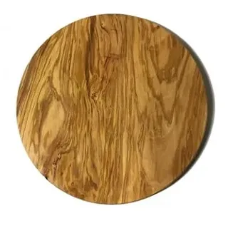 Runde Schneidebrett aus Olivenholz, Durchmesser 24 cm