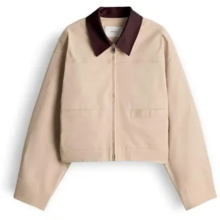 OPUS Damen Jacke | Boxy Kurzjacke im Barbour Stil Regular Fit Soft Oat, 40 - 40