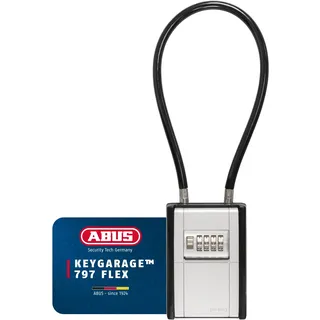 ABUS Schlüsselkasten mit Zahlencode schwarz/silber