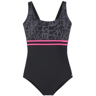 VENICE BEACH Badeanzug Damen Schwarz/Grau 54