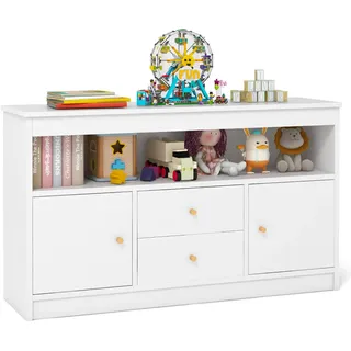Fantask Spielzeugschrank 106 x 30 x 62 cm Holz weiß