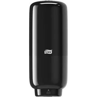 Tork Hautpflegespender Wandmontage mit Intuition Sensor Schwarz S4, für Flüssigseife, Schaumseife und Desinfektionsmittel, Elevation Linie, 561608 (x6)