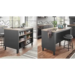 Bega BBK Kücheninsel 138 cm Anthrazit Sonoma-Eiche