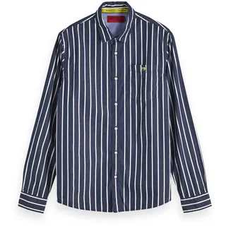 Scotch & Soda Herren Langarmhemd Classic Breton Stripe Shirt 152149-0219 M - Combo C - M