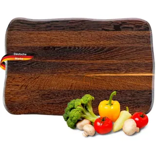 deluke DOLU Schneidebrett Eiche 1 30 x 20 x 3 cm Dunkelbraun