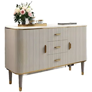 JVmoebel Sideboard Design Möbel Luxus Sideboard Wohnzimmer Moderne Grau Holz Neu (1 St., Sideboard), Made in Europa grau