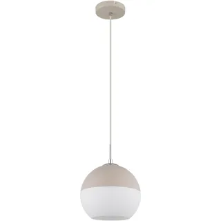 GLOBO Ragusa 1-flg. E27 25 cm rund/sandfarben matt