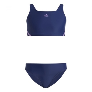 adidas M dchen 3-stripes Bikini, Victory Blue/Violet Fusion, 128 EU