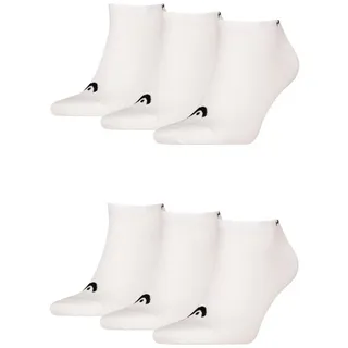 Head Sneakersocken 6er Pack Weiß 43-46
