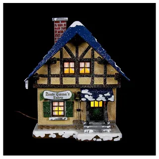 Hubrig Volkskunst GmbH Winterkinder Winterhaus Tante Emma Laden 14 cm